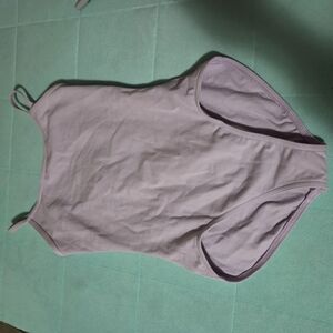 Capezio Lavender Sleeveless Child Large Leotard Adjustable Straps Nwot